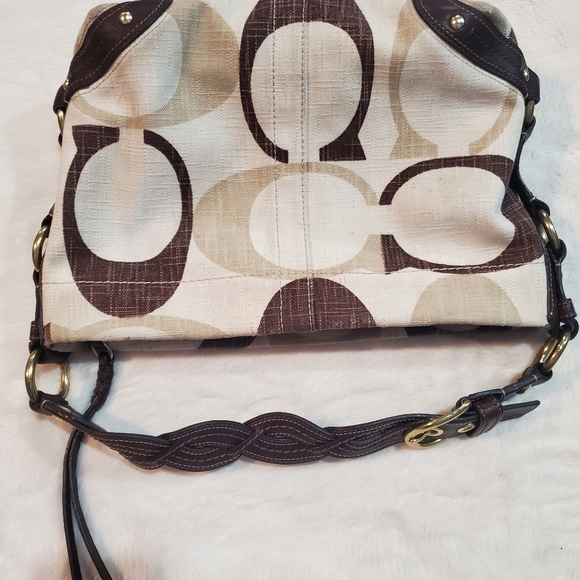 Coach Brown Hobo Bag With Matching Wallet A0826-12197 - Picture 8 of 17